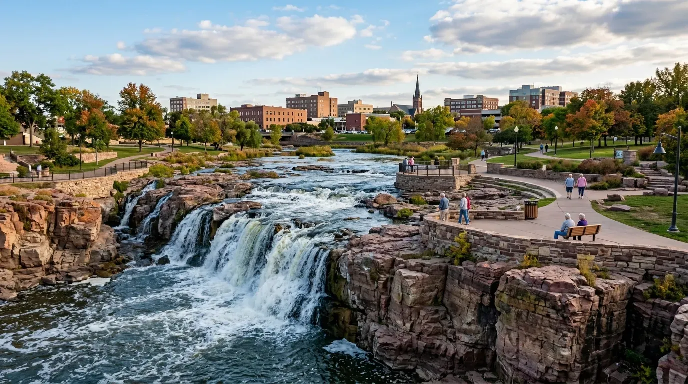 #7 - Sioux Falls, South Dakota: The Zero-Tax Retirement Play (Image Credits: Gemini)