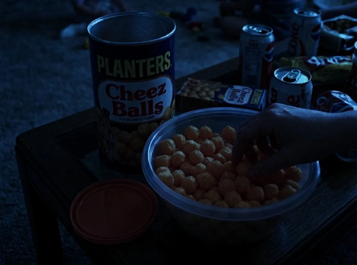 #2 - Planters Cheez Balls - Late night movie