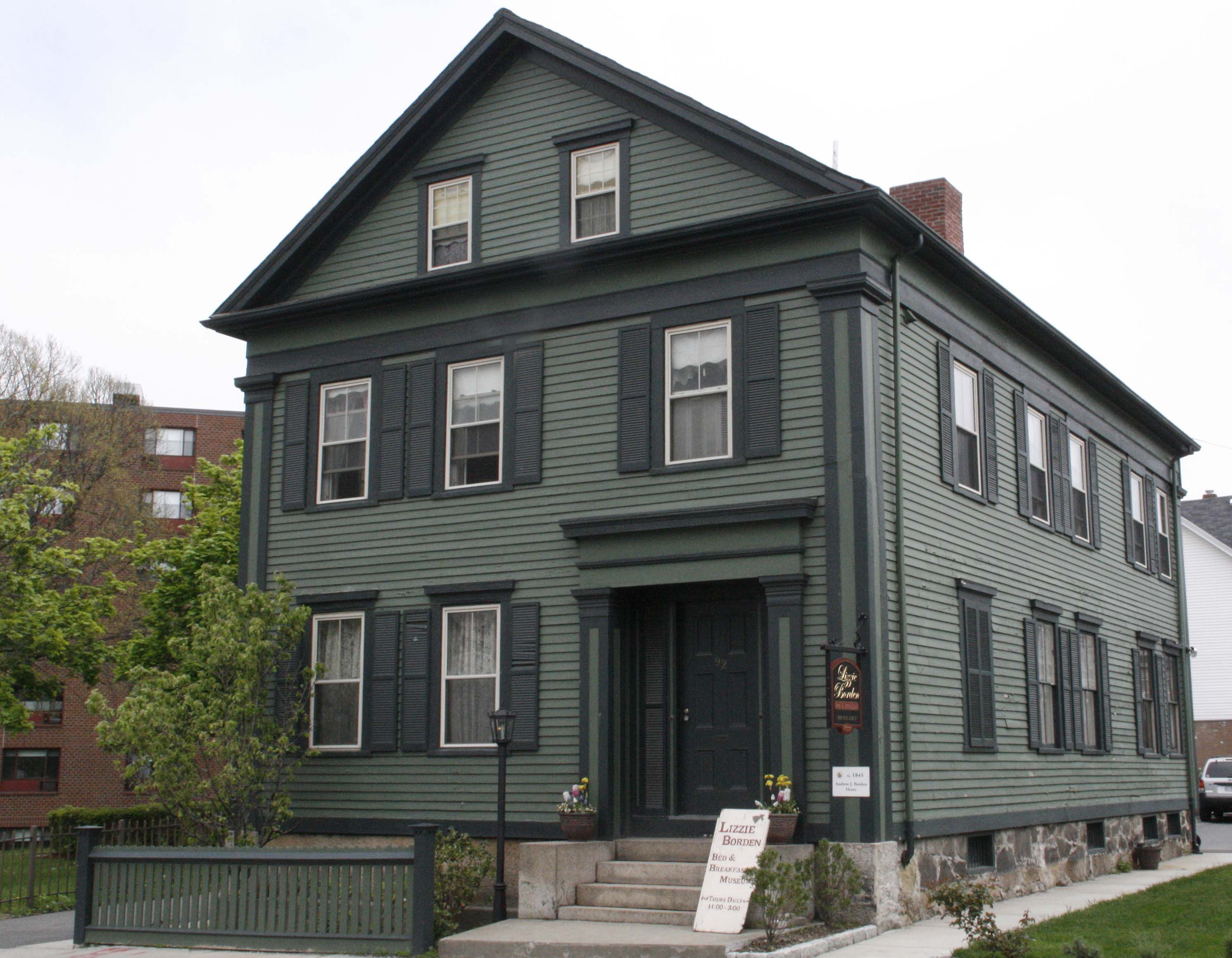 The Lizzie Borden House, Massachusetts, USA (image credits: wikimedia)