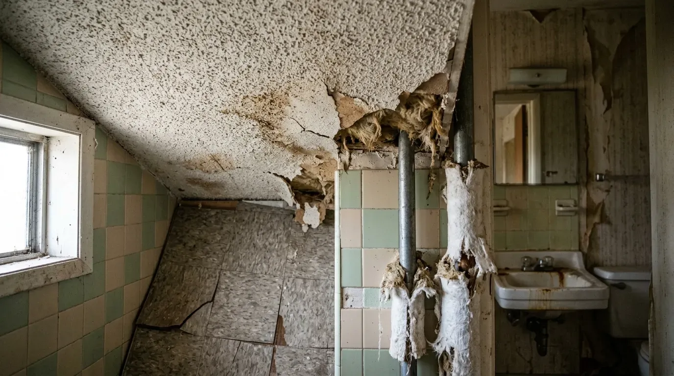 #13 - Asbestos in Ceilings, Tiles, and Insulation (Image Credits: AI Generated)
