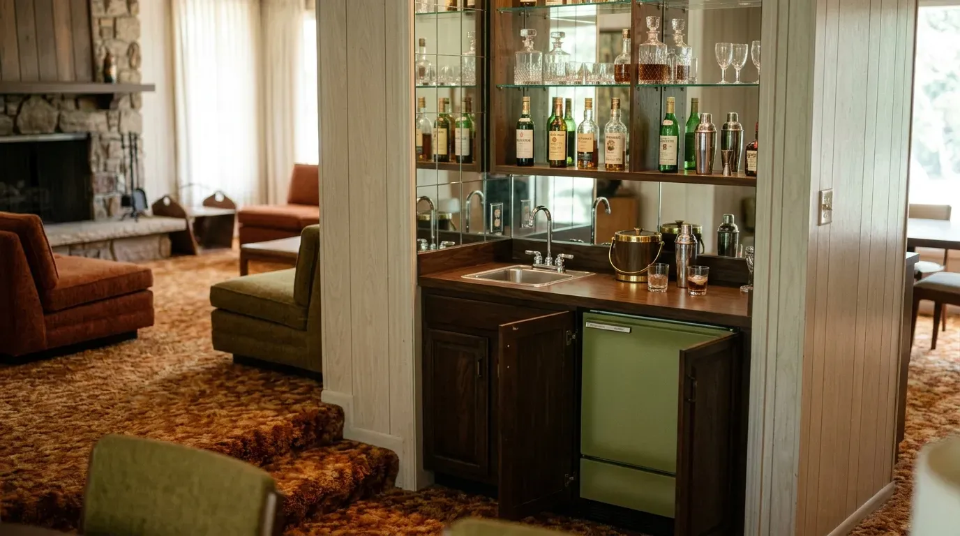 #8 - The Living Room Wet Bar (Image Credits: AI Generated)