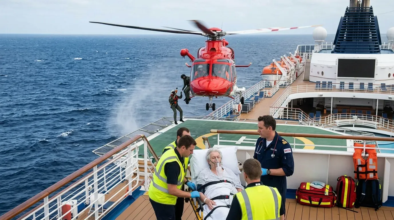 #1 - Ignoring Early Symptoms at Sea Can Turn a Manageable Problem Into an Evacuation (Image Credits: Gemini)
