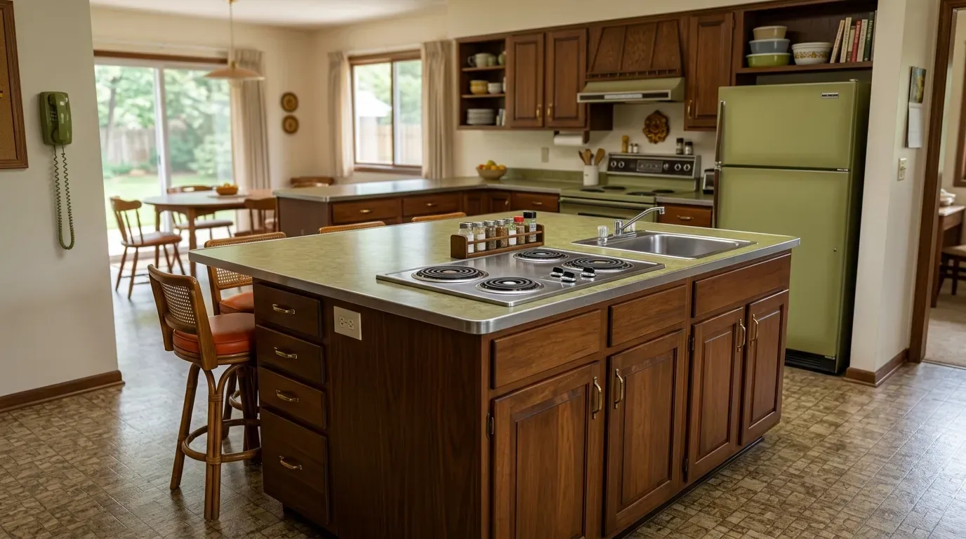#4 - Custom-Built Kitchen Island (Image Credits: Gemini)
