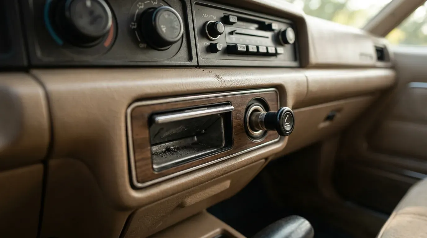 #10 - Dashboard-Mounted Cigarette Lighters (Image Credits: Gemini)