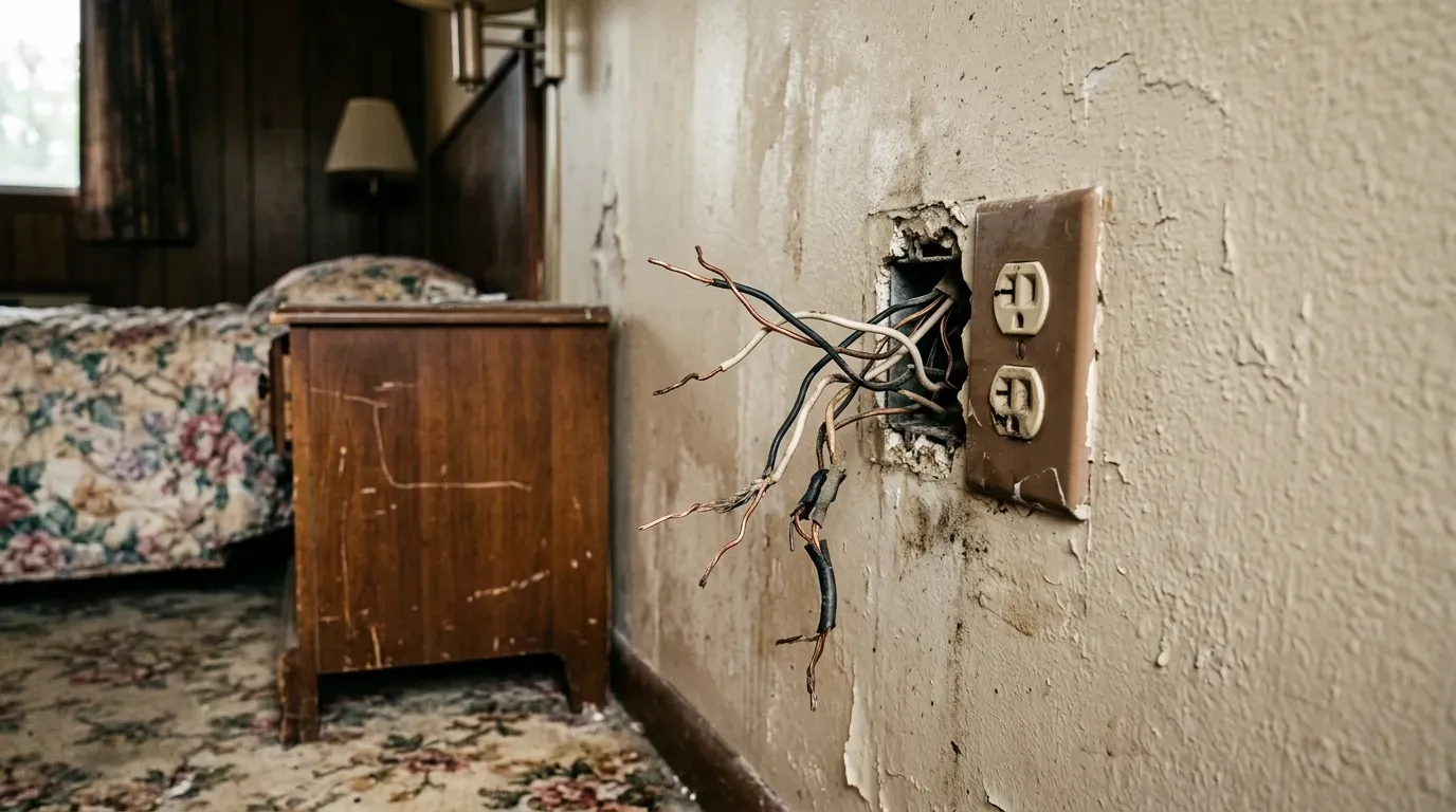 #5 - Exposed Wiring and Electrical Hazards (Image Credits: AI Generated)