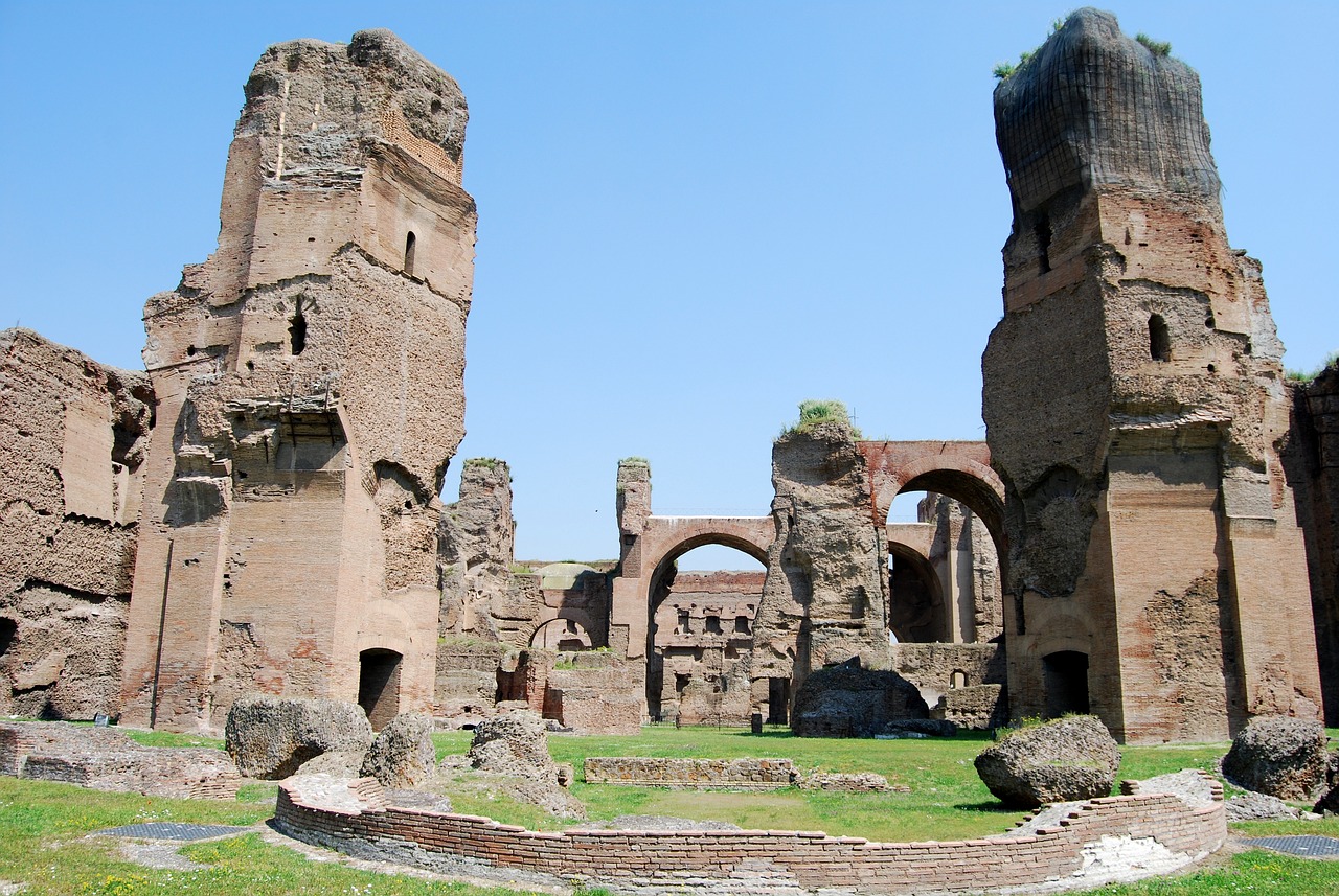 The Baths of Caracalla: Ancient Grandeur Preserved (image credits: pixabay)