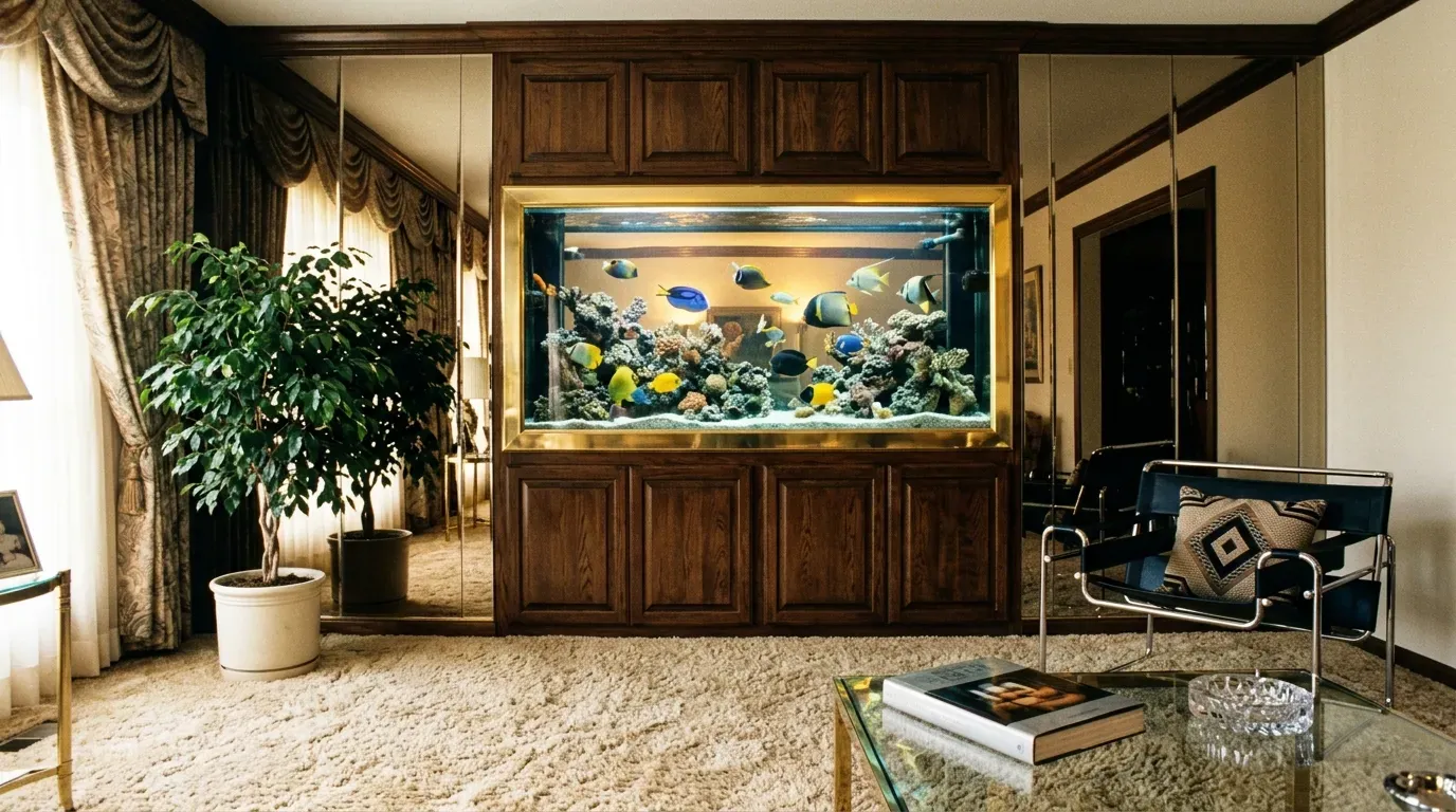 #11 - Oversized Aquariums as Room Centerpieces (Image Credits: Gemini)