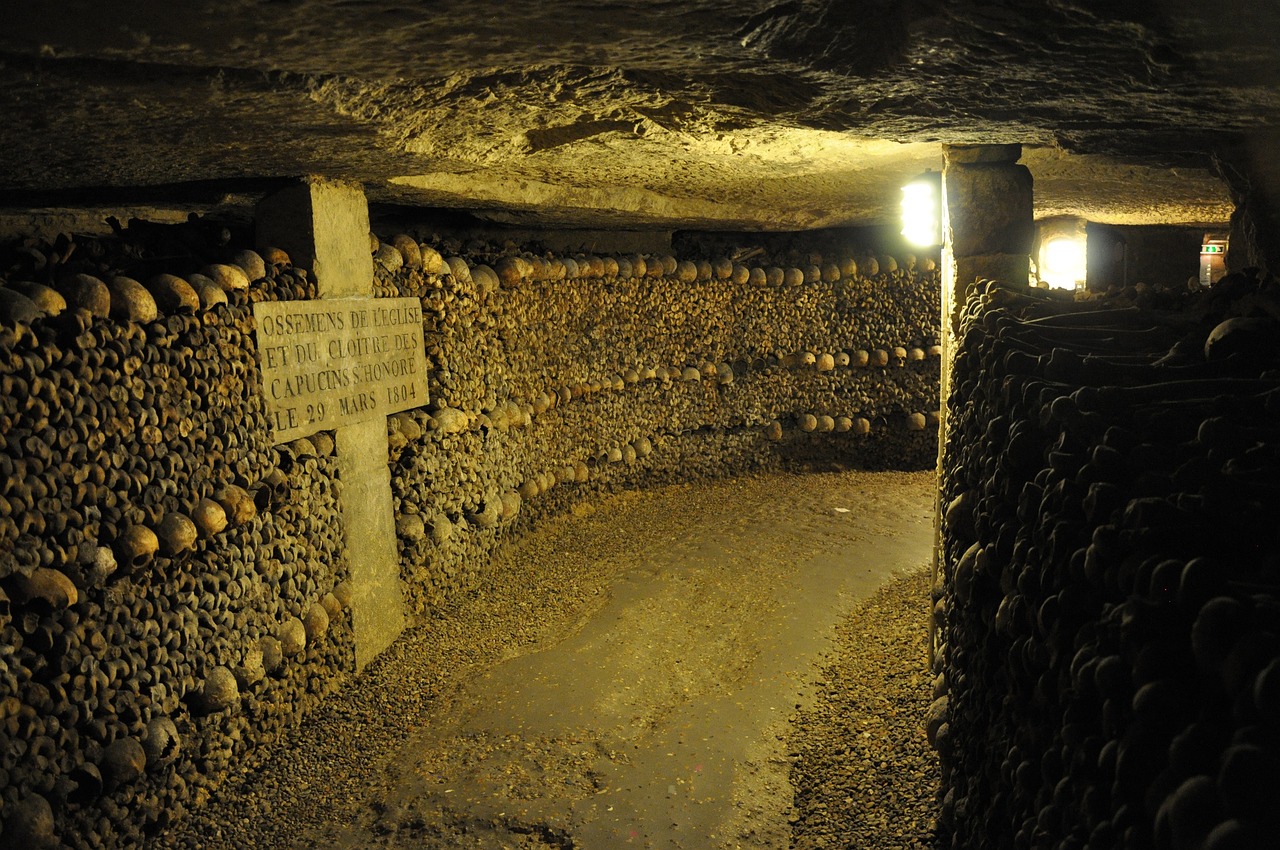 The Catacombs of Paris (France) – A City of the Dead Beneath the Living (image credits: pixabay)