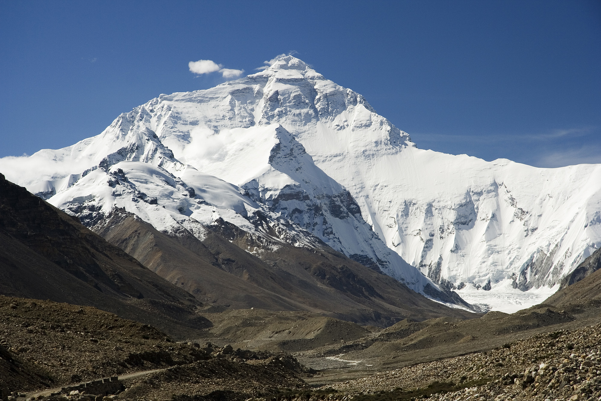 Mount Everest, Nepal (image credits: wikimedia)