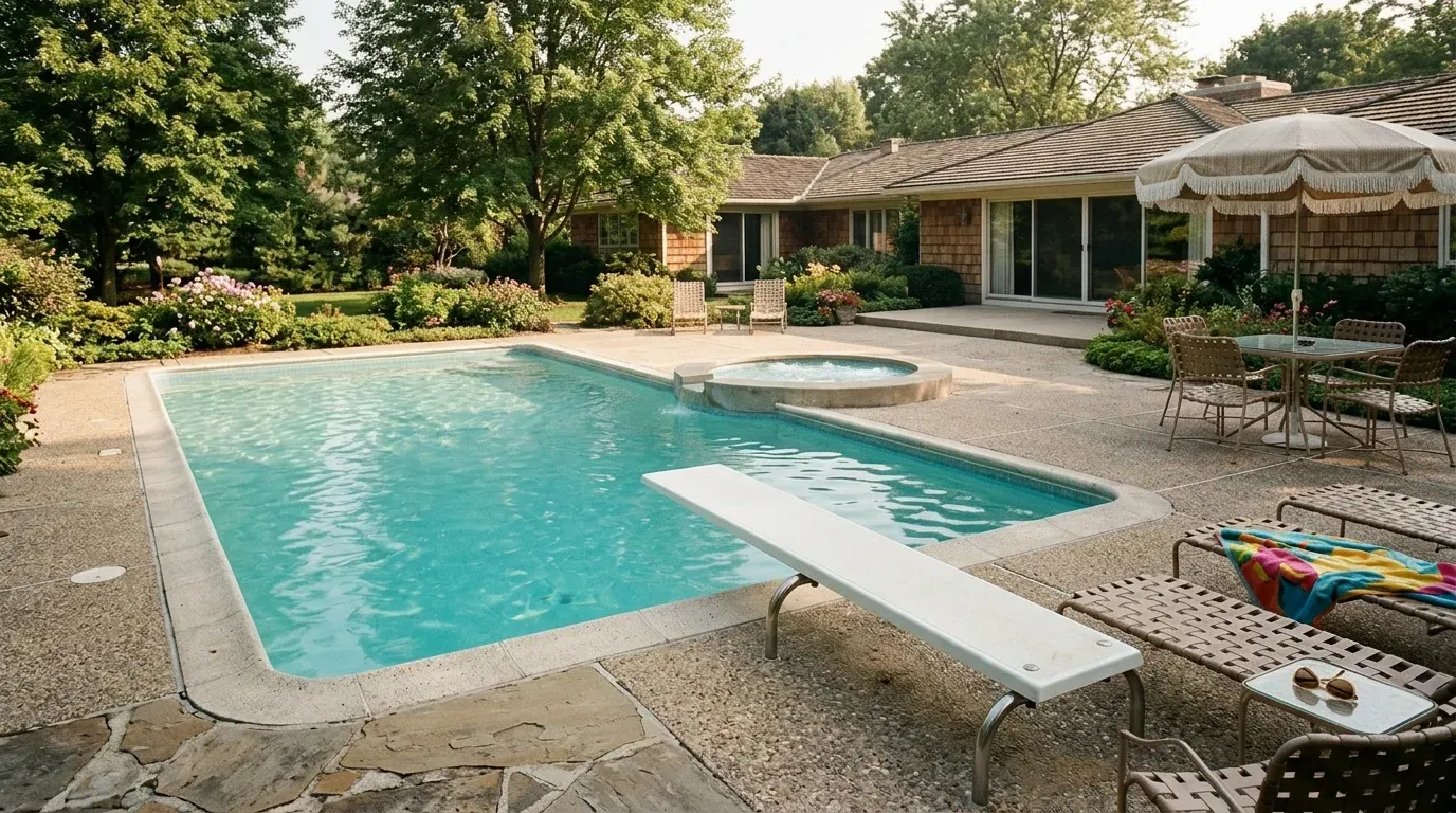 #7 - The In-Ground Swimming Pool (Image Credits: AI Generated)