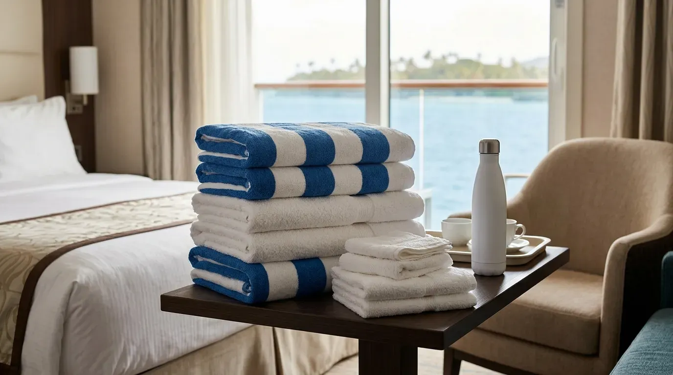 #11 - Extra Towels (Including Beach Towels for Port Days) (Image Credits: Gemini)