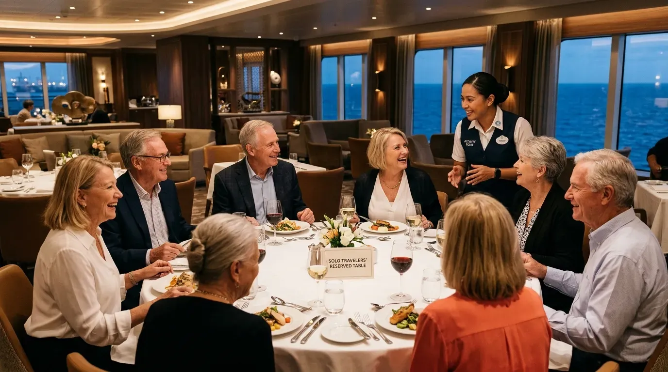 #7 - They Host a Solo Traveler Gathering on Night One - With a Reserved Dinner Table (Image Credits: Gemini)