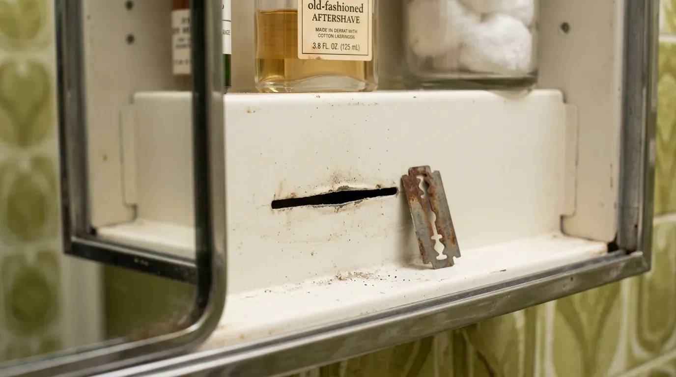 #7 &ndash; The Razor Blade Slot in the Medicine Cabinet (Image Credits: AI Generated)