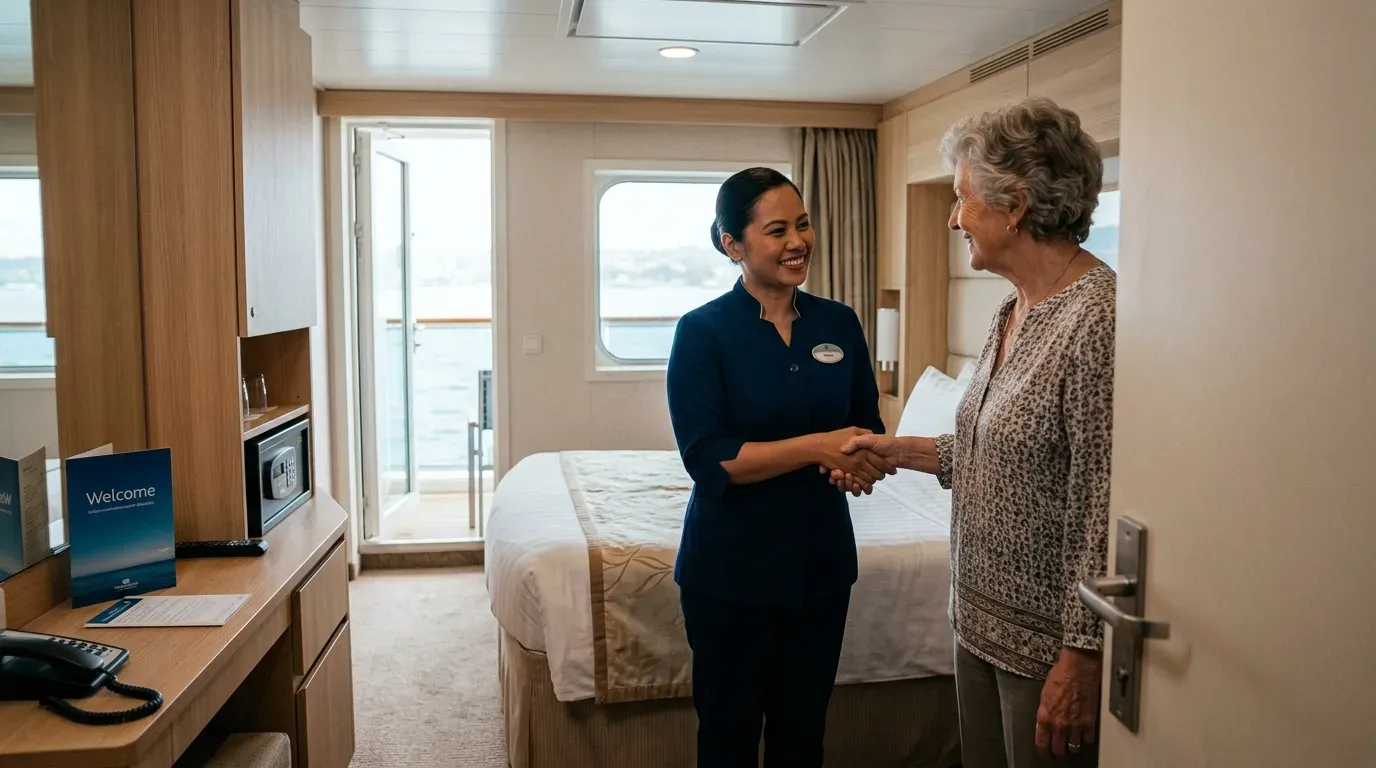 #15 - Your Cabin Steward Introduces Themselves First - And Means It (Image Credits: Gemini)