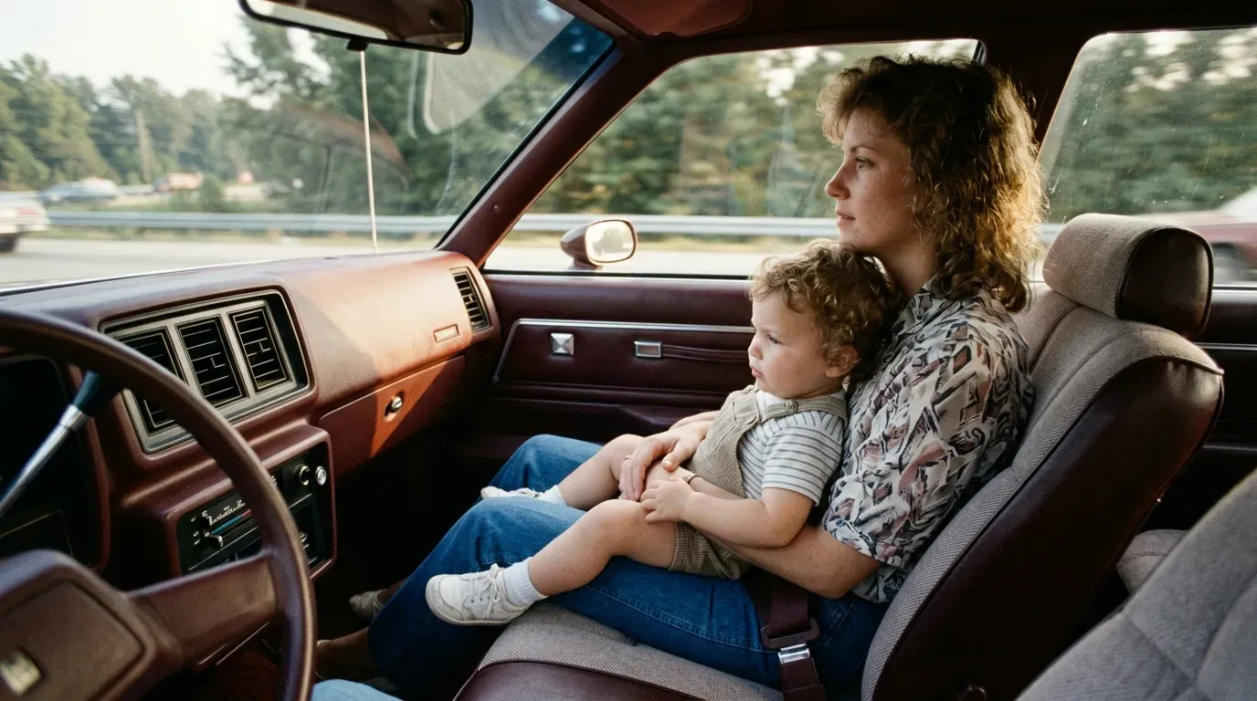 #1 - Children Riding Loose in a Parent's Lap in the Front Seat (Image Credits: Gemini)