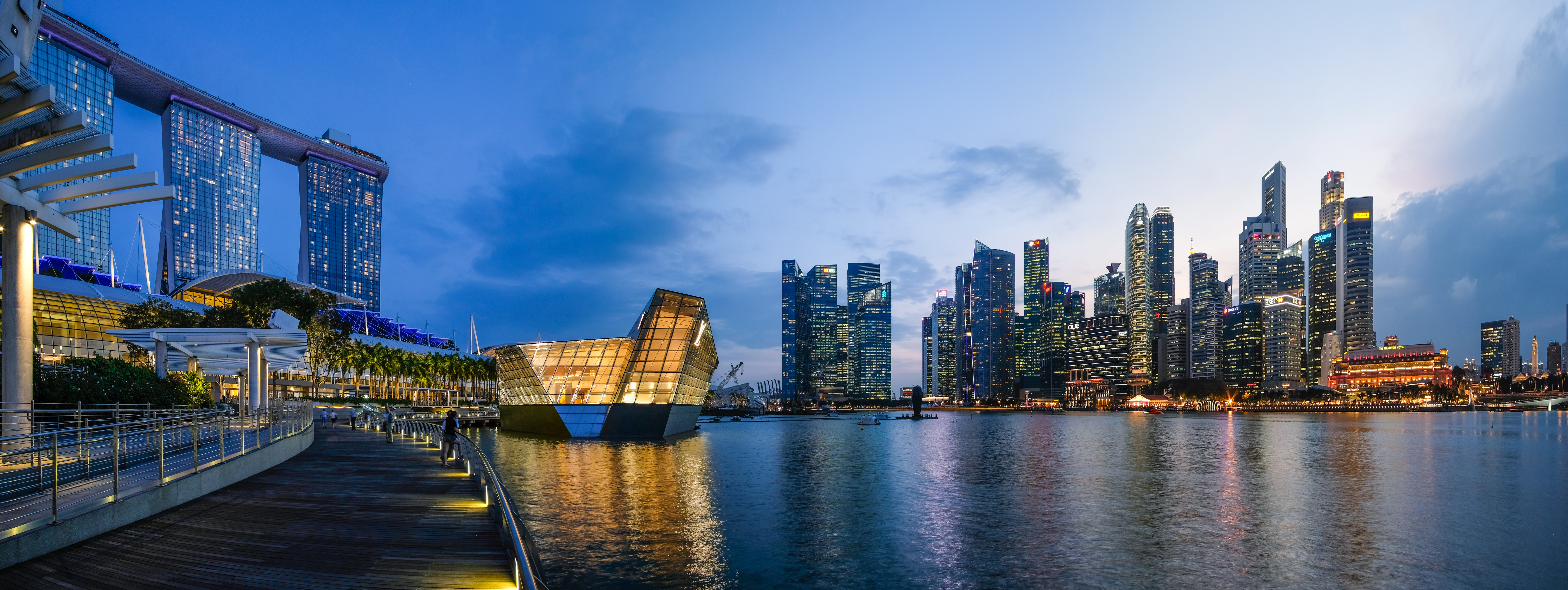 Singapore Urban Oasis After Dark (image credits: wikimedia)