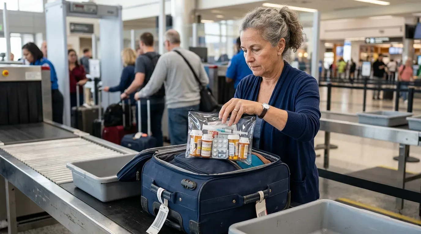 #12 - Pack Your Medications Separately, at the Top of Your Carry-On (Image Credits: Gemini)