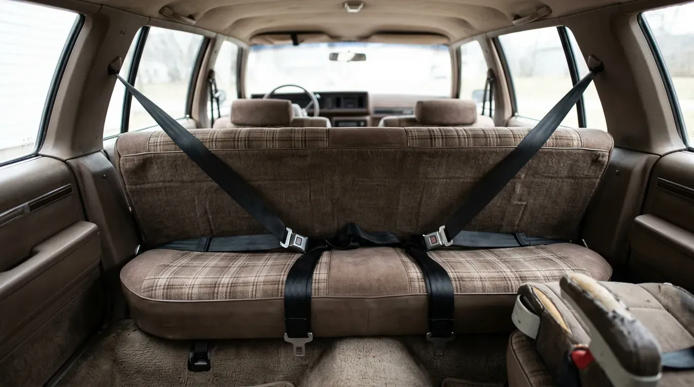#23 - Lap-Only Rear Seatbelts (Image Credits: Gemini)