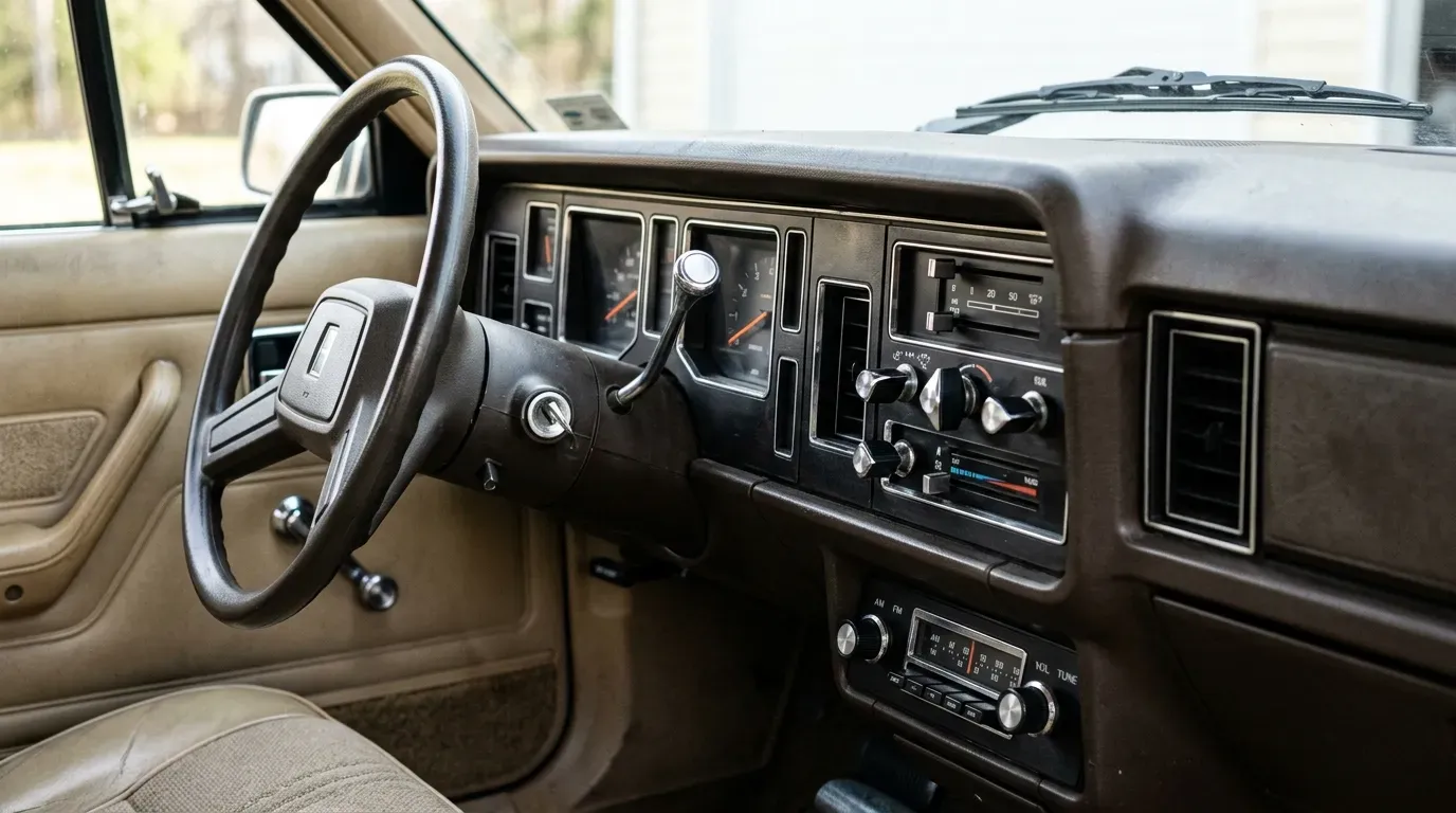 #15 - Interior Hard Plastic Dashboard Knobs and Rigid Bezels (Image Credits: Gemini)