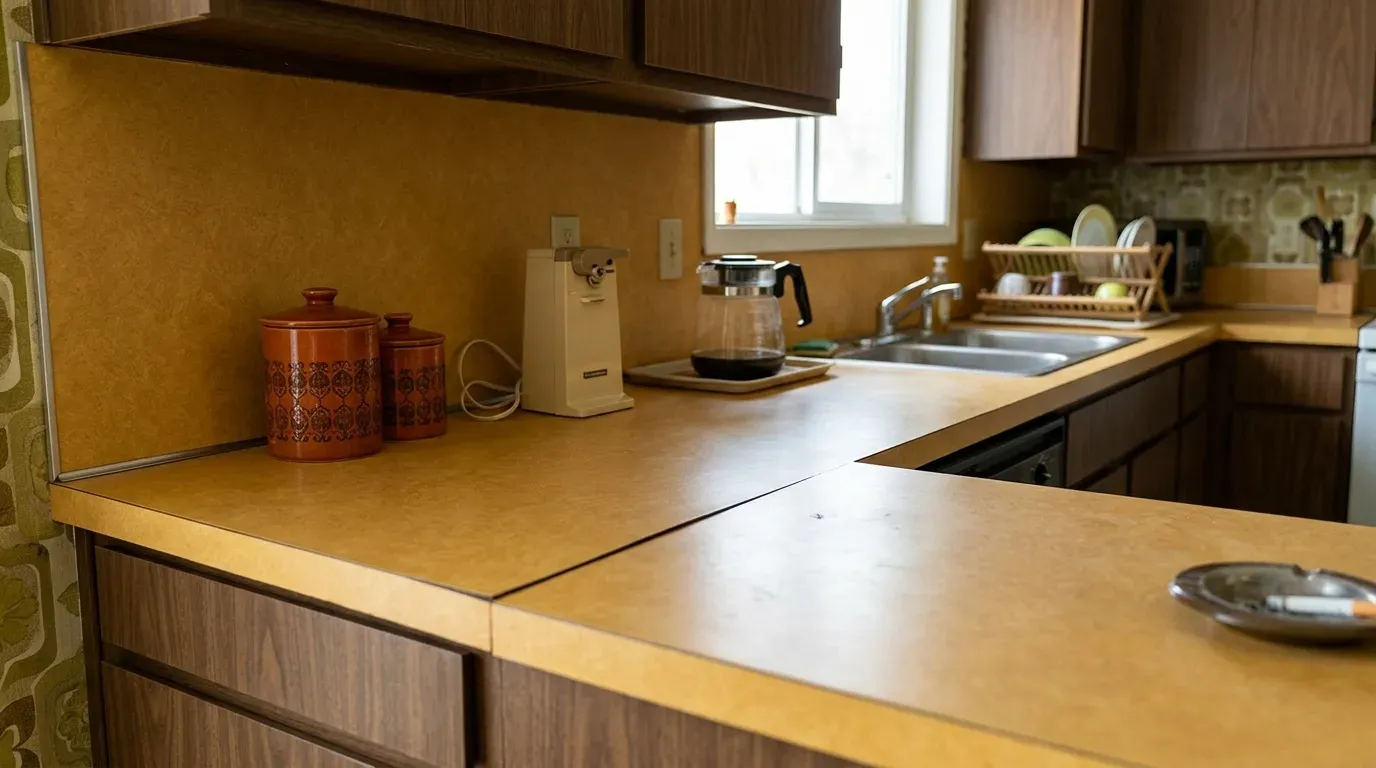 #30 – Harvest Gold Formica Countertops