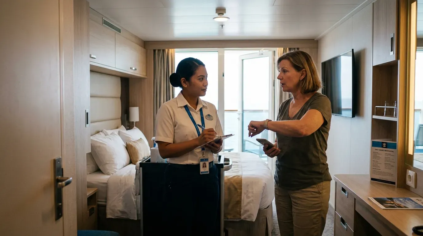 #5 - Your Preferred Cabin Cleaning Time, Set on Day One (Image Credits: Gemini)