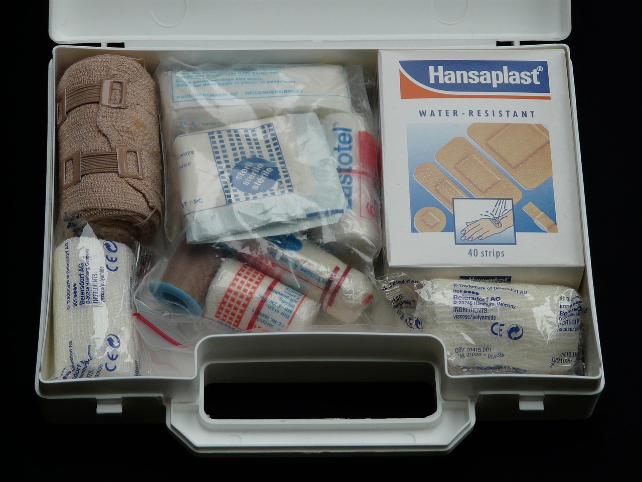 Compact First-Aid Kit with Prescription Medications (image credits: pixabay)