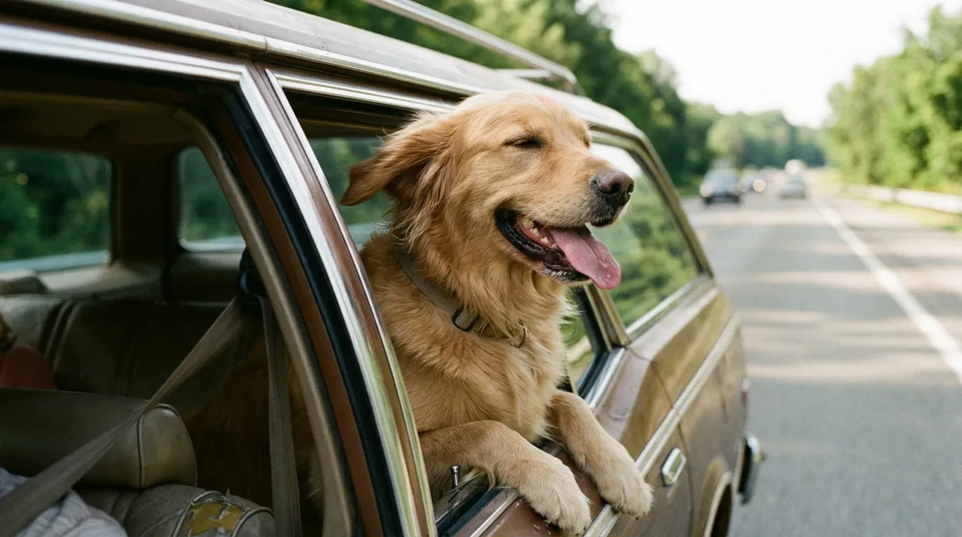 #6 - Letting the Dog Ride Loose With Its Head Out the Window (Image Credits: AI Generated)