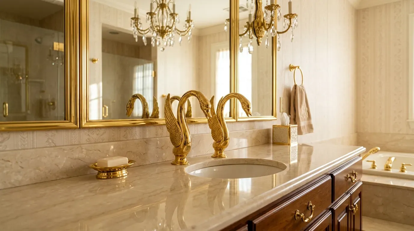 #13 - Shiny Brass Fixtures Everywhere (Image Credits: Gemini)
