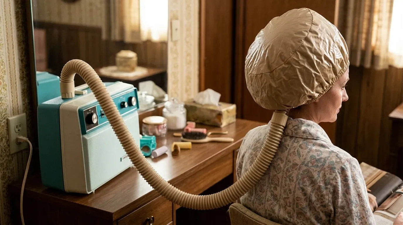 #12 &ndash; The Bonnet Hair Dryer (Image Credits: AI Generated)