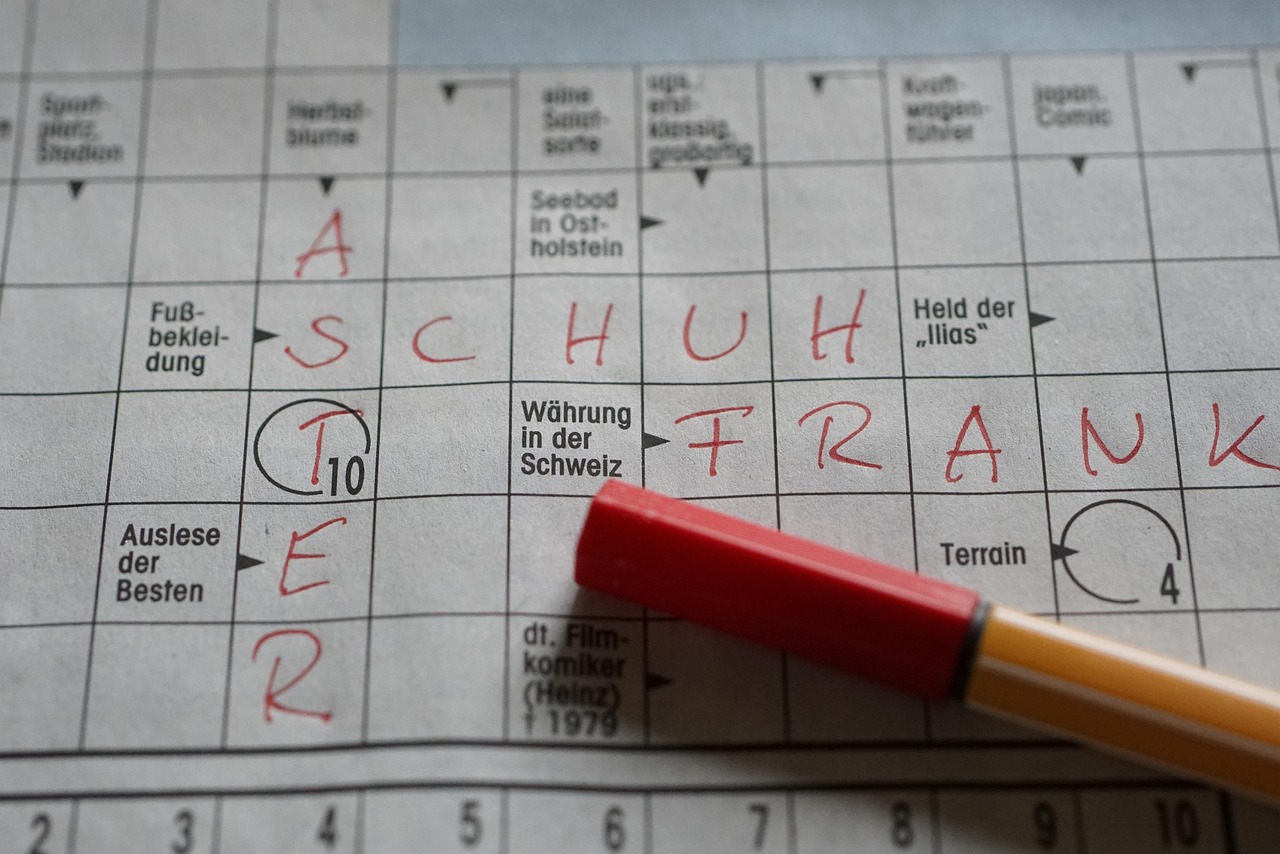 30. Crossword Puzzles - Your Daily Brain Workout (image credits: pixabay)