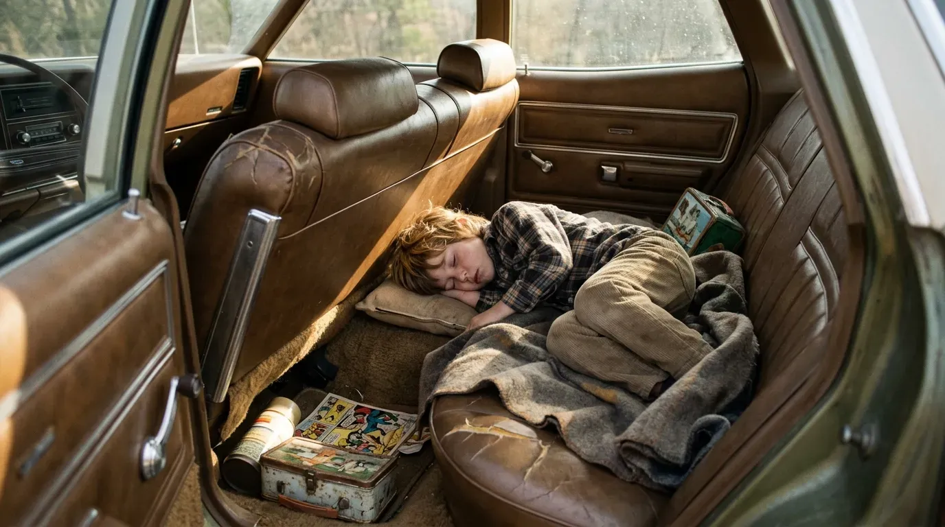 #5 - Kids Sprawling Freely Across the Backseat Floor (Image Credits: AI Generated)