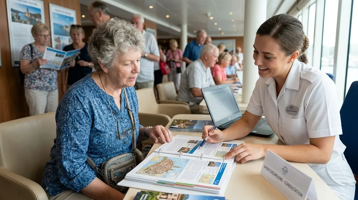 #5 - Shore Excursion Staff Pre-Screen Tours for Solo-Friendly Pacing (Image Credits: Gemini)
