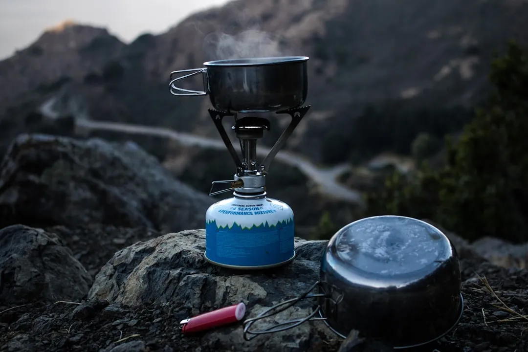 A Lightweight Backpacking Stove (Image Credits: Unsplash)