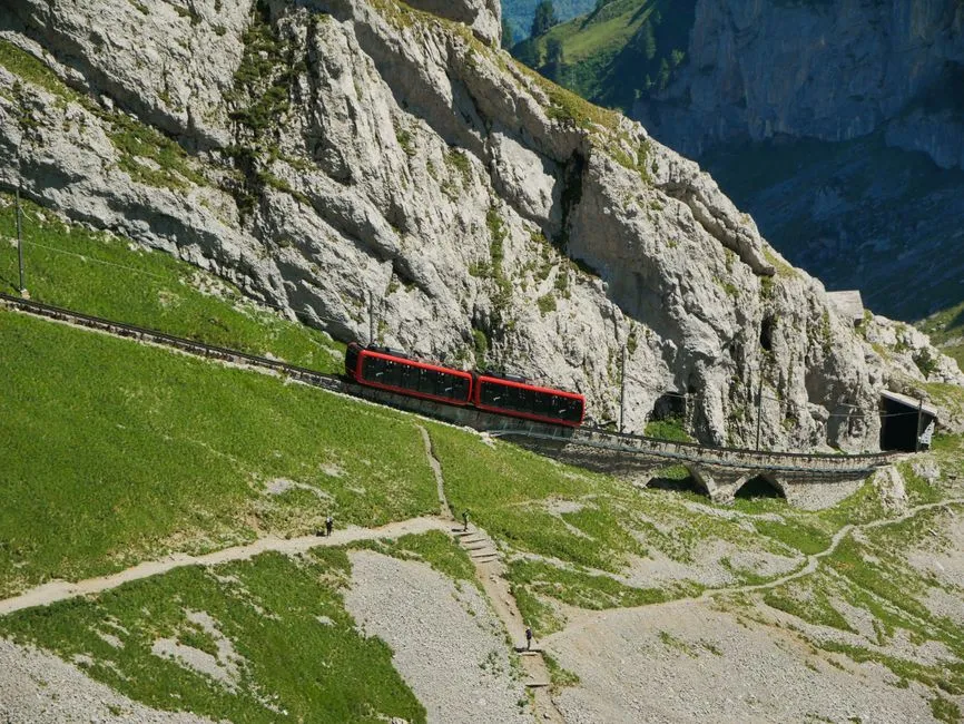 The Steepest Cog Railway in the World: Pilatus, Switzerland (Image Credits: Pexels)