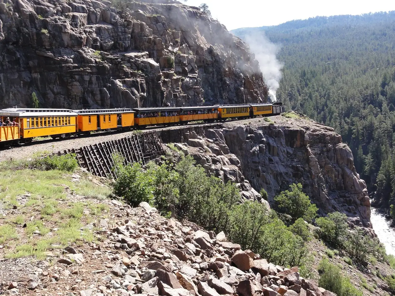 Blasting A Shelf Through Animas Canyon (Image Credits: Pixabay)