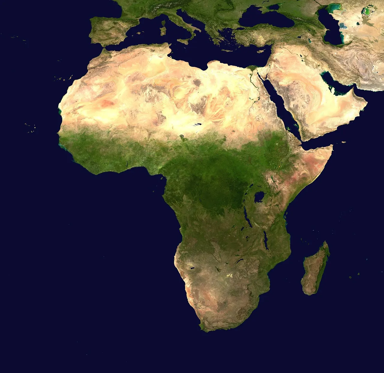 Most of Africa Sits North of the Equator (Image Credits: Pixabay)