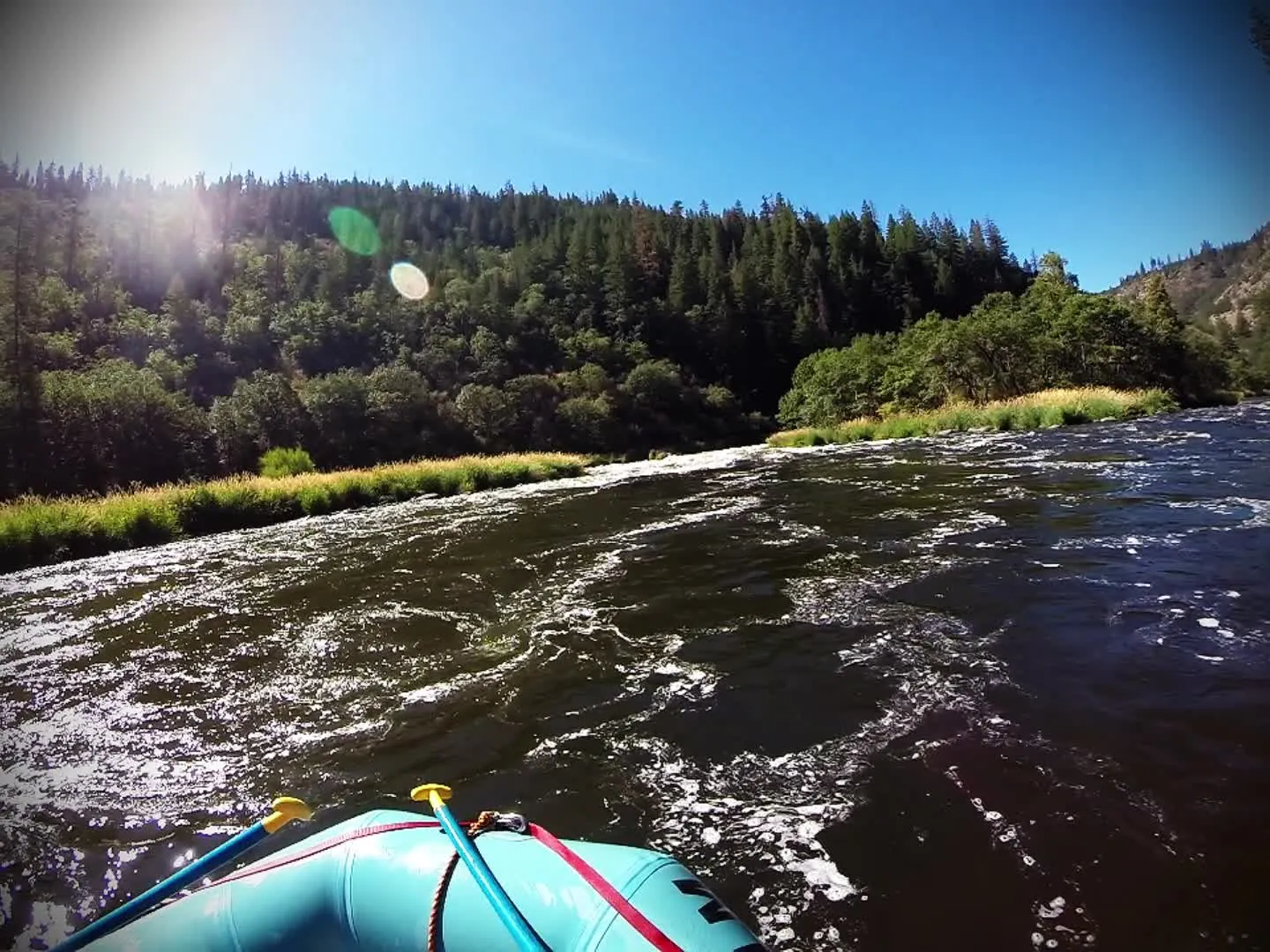The Takeaway (Rafting the Klamath River: Osprey (Class III, Mile 0.6), Public domain)