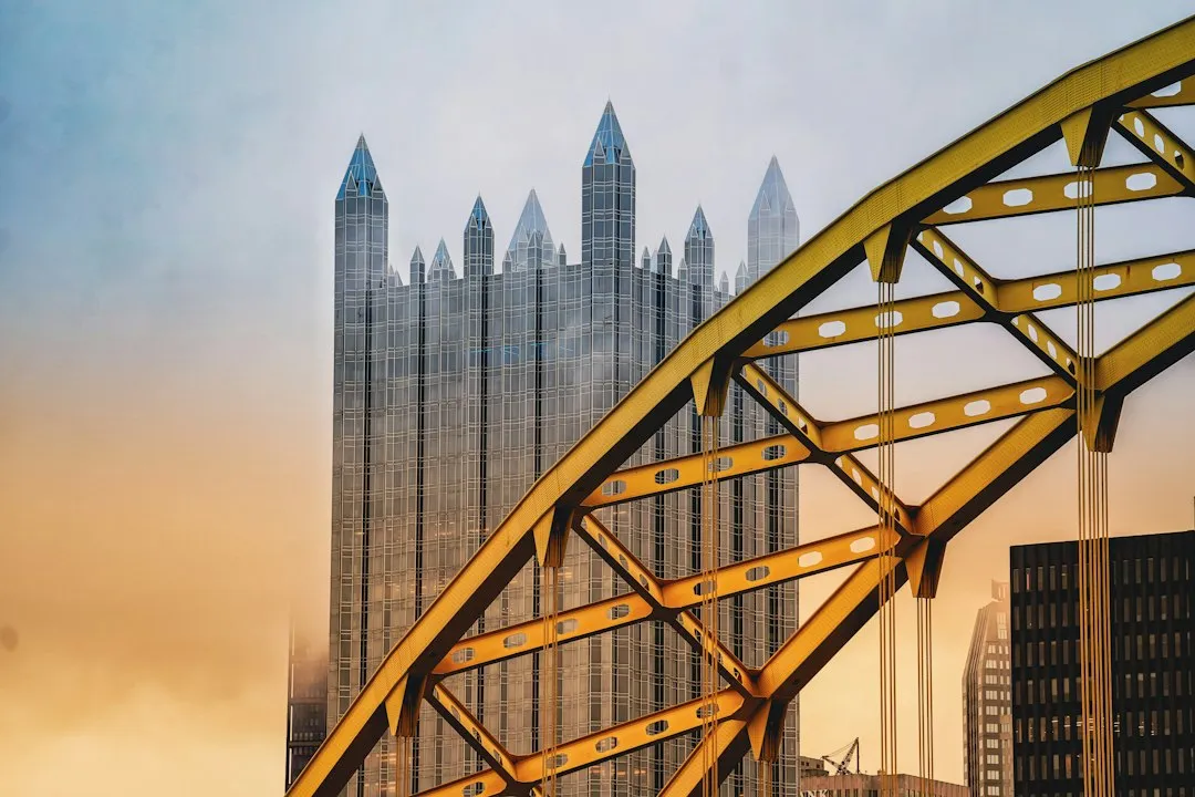 The Fort Pitt Bridge and the "Golden Triangle" Entrance (Image Credits: Unsplash)