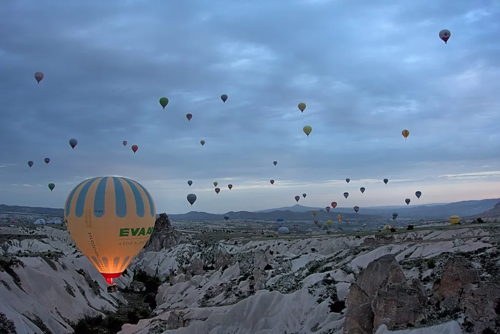 1. Floating Over Cappadocia at Dawn (@Tuncay, Flickr, CC BY 2.0)