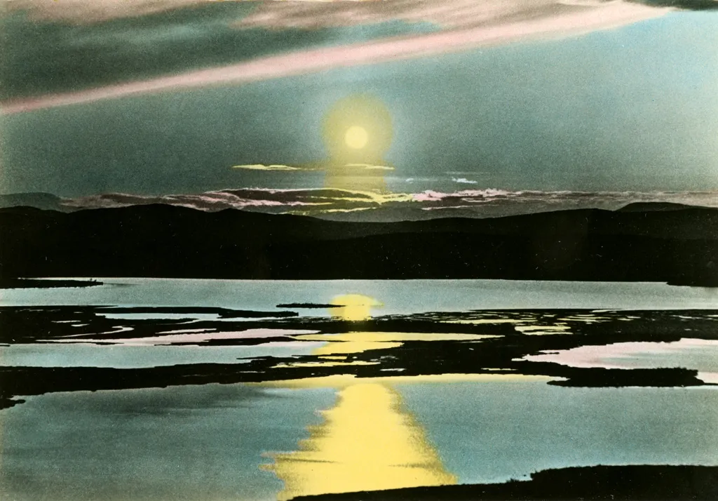 Sweden's Quieter, More Accessible Side (Midnight sun at lake Luossajärvi, Kiruna, Lappland, Sweden, Public domain)