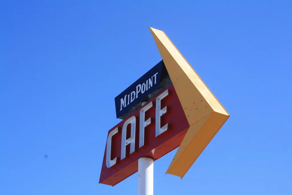 Midpoint Café, Adrian, Texas: Exactly Halfway Between Everything (Image Credits: Flickr)