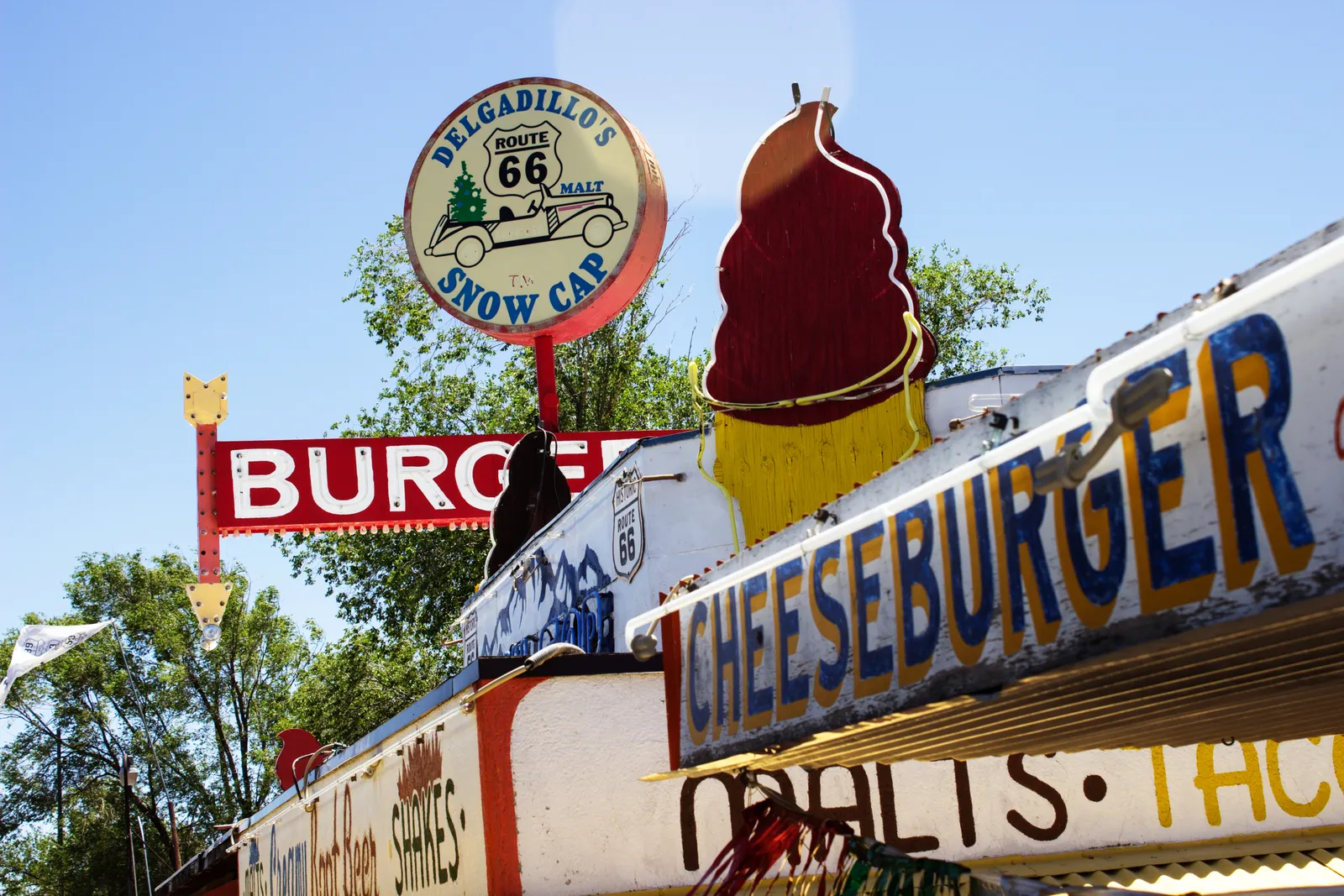 Delgadillo's Snow Cap Drive-In, Seligman, Arizona: Built by Hand From Railroad Timber (Delgadillo's Snow Cap Drive-In, CC BY 2.0)
