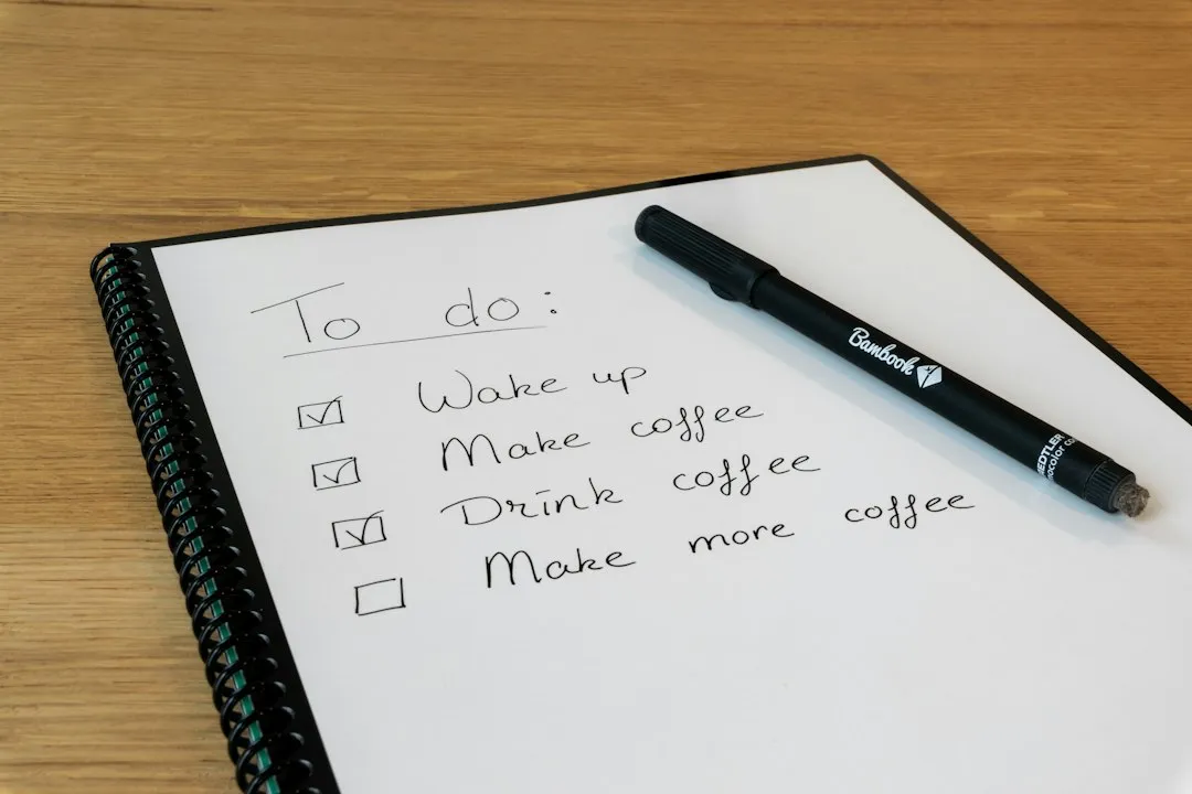 1. Start With a List, Not a Pile (Image Credits: Unsplash)