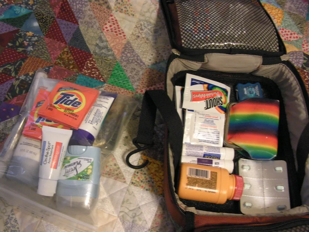 Pack Toiletries Strategically - They're Among the Heaviest Items (Bekathwia, Flickr, CC BY-SA 2.0)